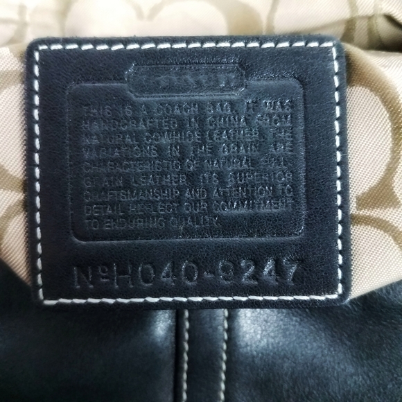 Coach Soho Flap Bag Purse Black H040-9247 Handbag - Picture 3 of 8